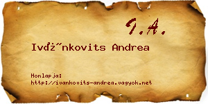 Ivánkovits Andrea névjegykártya